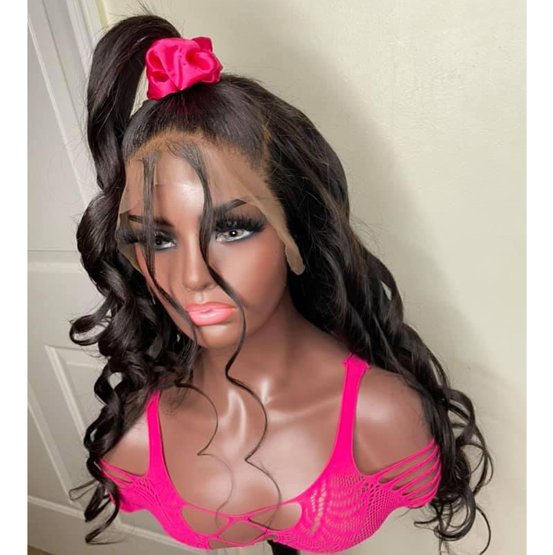 Custom Brazilian Lace Frontal Wig (Half-Up Half-Down)