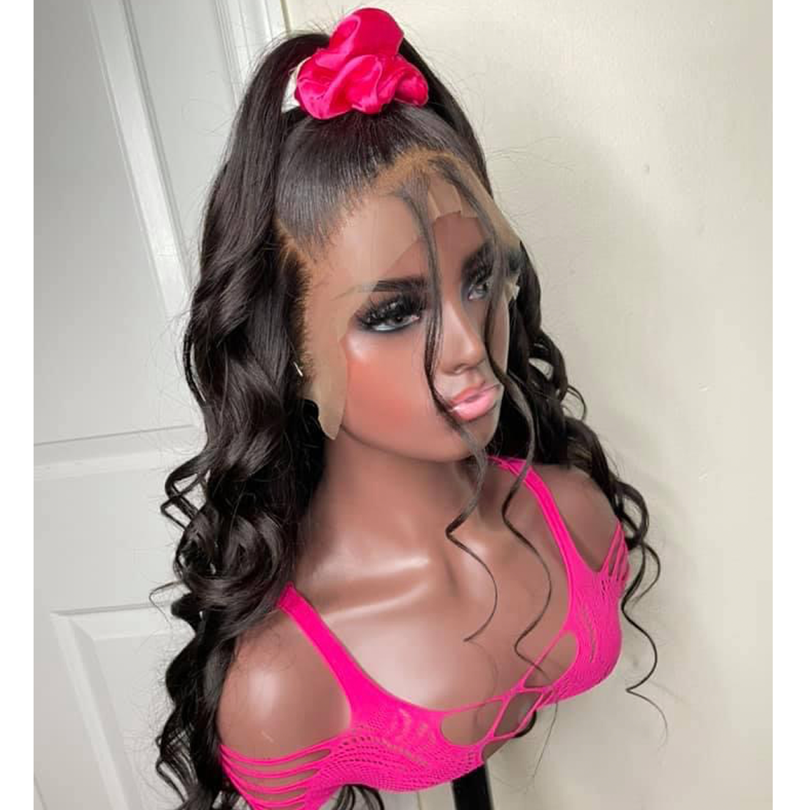 Custom Brazilian Lace Frontal Wig (Half-Up Half-Down)