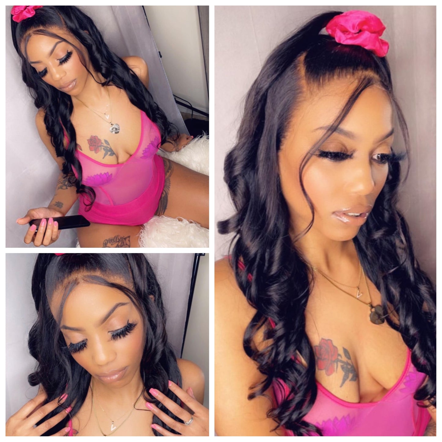 Natural Black Custom Lace Frontal Wig